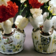 vases 2003, porcelain, luster, decals